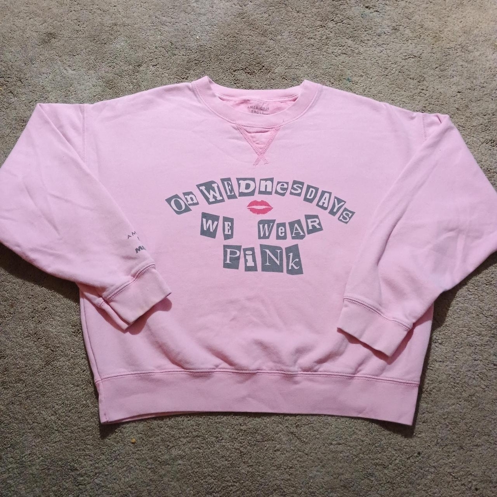 American Eagle X Mean Girls Crewneck Sweatshirt Pink Women's Small
